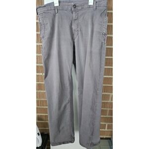 The North Face Mens 36 Grey Cotton Loose Fit Cargo Pants Pocket Denim Distressed